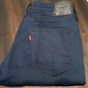 👖 Men’s Levi’s Dark Blue Color Jeans Size 34/34